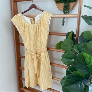 Yellow Seersucker Summer Dress by LC Lauren Conrad